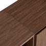 Nordure Rialto Consola Milano Walnut y Negro